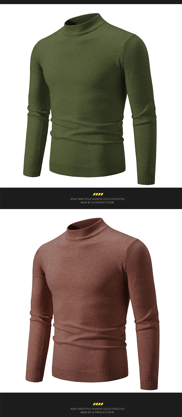 New Autumn Winter Designer Fashion Half Turtleneck Knitted Sweater High Quality Mens Casual Solid Color Warm Women Sweaters.