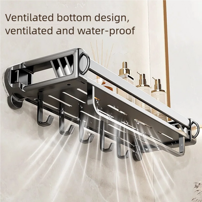 Versteckter Aufbewahrungsregal mit Saugnapf, Aufbewahrungskorb für Badezimmer und Toilette, lochfreie Wandaufbewahrung für Toilettenspüle