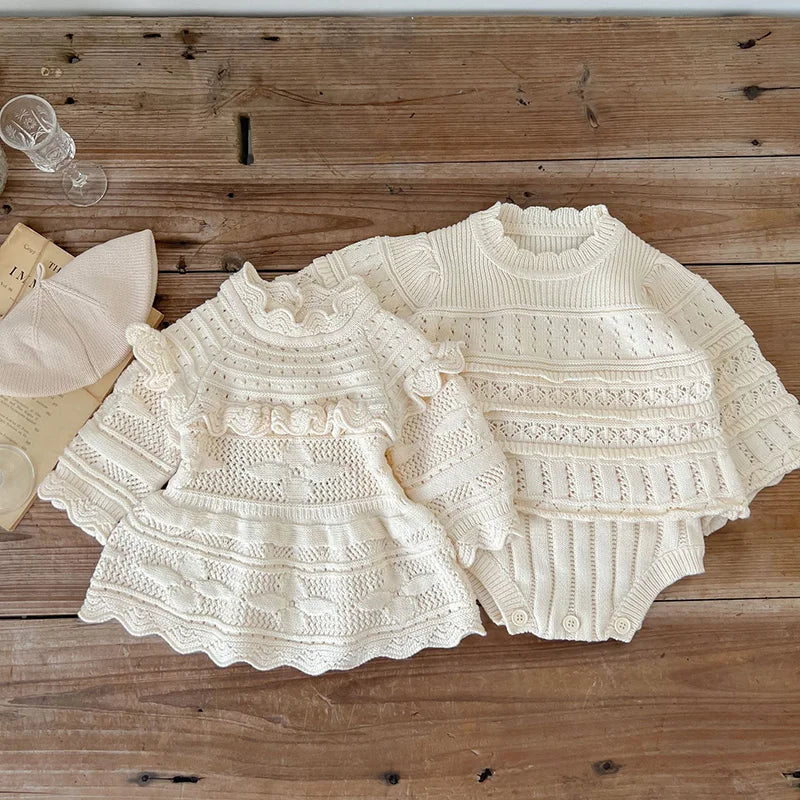 MILANCEL 2023 Baby-Bodys, gestrickt, für Kleinkinder, Mädchen, Kleidung, Kleinkinder, einteilig, Jungenkleidung.
