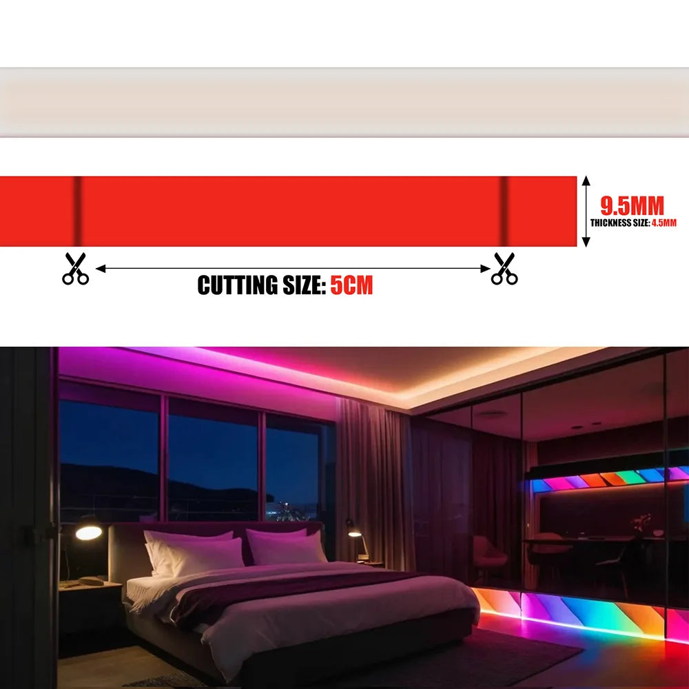 Waterproof COB LED Neon Light Strip 12V 24V 5m 10m 15m 20m 0.5m 320 LEDs Flexible Tape Silicone Tube Lamp Liner Lighting RA90.