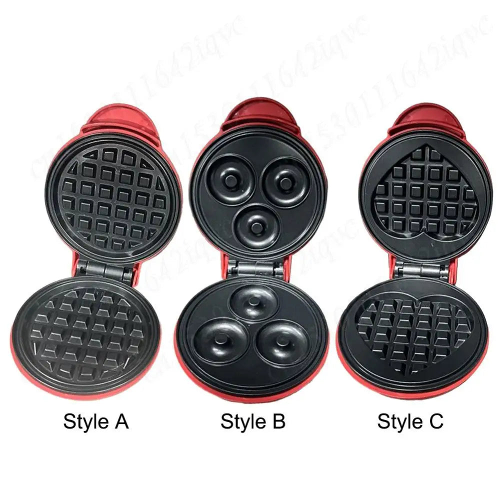 Sandwich Cake Baking Tray Mini Waffle Maker Nonstick Household Breakfast Electric Baking Pan Eggette Mini Waffle Biscuit Machine.