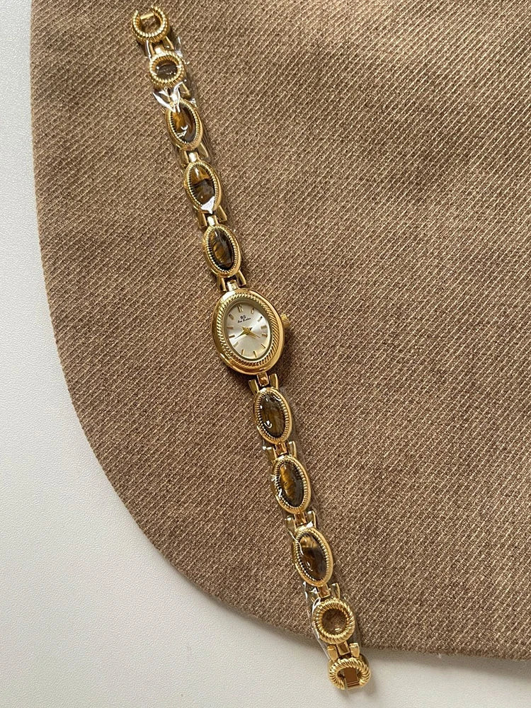 High-end Luxury Watches for Woman Elegant Green Jewelry Jade Quartz Bracelet Wristwatch Gift for Women Lady Fashion Dress Watch