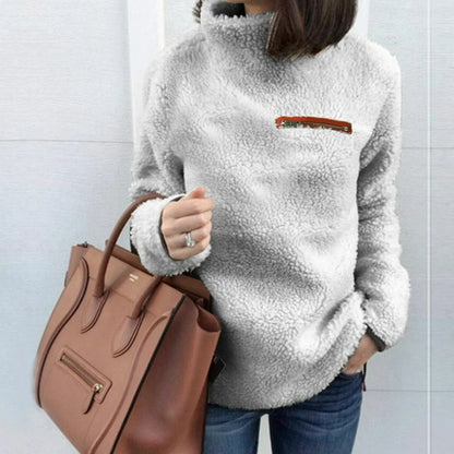 Winter Super Weich und Bequem Einfarbig Rollkragen Pullover frauen Pullover Fashion Zipper Sexy Top Damen Hipster Kleidung.