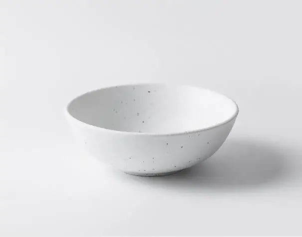 Japanese-style Tableware Set Bowls and Plates Round White Ink Point Dinner Plates Home Creative Western Dishes Dinner Plates.