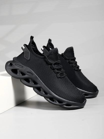 Männer Sport Laufen Schwarz Jogging Schuhe Casual Turnschuhe Braun Outdoor Atmungsaktive Mesh Frauen Licht Stoßdämpfung Schwarz Tennis.