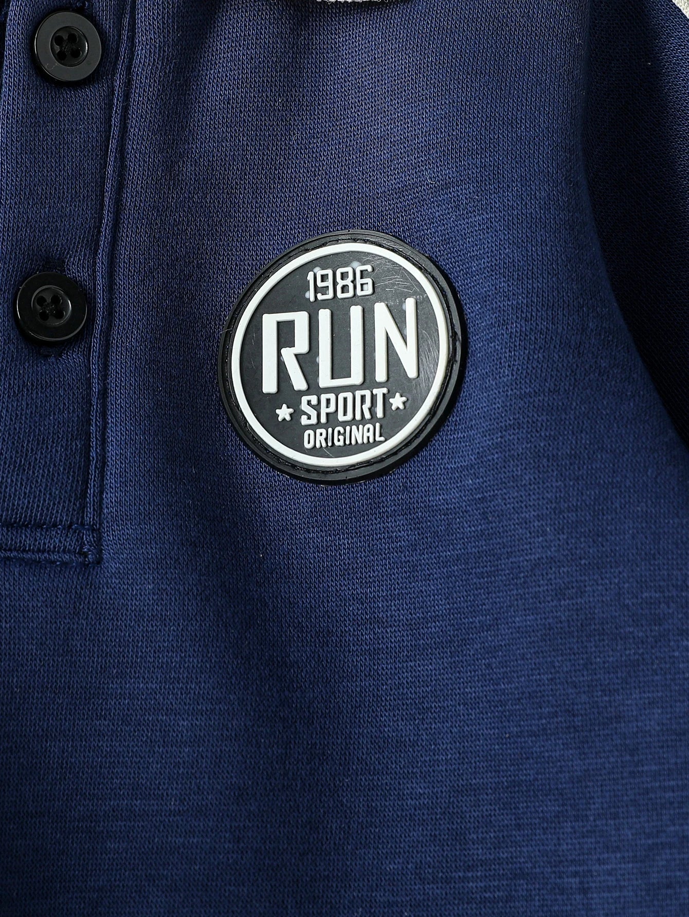 2Pcs 2025 New Style Autumn Winter Baby Boys Long Sleeve Sweatshirt &Pant Casual Sports Suit Western Fashion Clothes Set For 1-3Y.