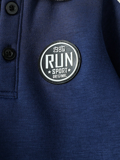 2Pcs 2025 New Style Autumn Winter Baby Boys Long Sleeve Sweatshirt &Pant Casual Sports Suit Western Fashion Clothes Set For 1-3Y.