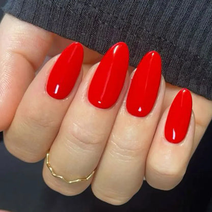 120Pcs Glossy White Almond Press on Nails Medium Full Cover False Nail Tips for Women Elegant Nail Art Extension Fake Fingertip.