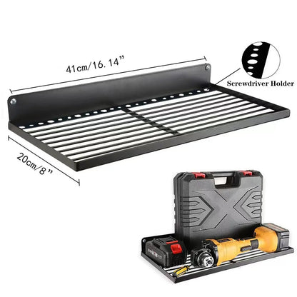 Elektrowerkzeug-Wandhalterung, robustes Stecktafel-Wandaufbewahrungswerkzeug-Set, Bohrer, Schraubendreher, Aufbewahrungsregal für Werkstatt/Garage
