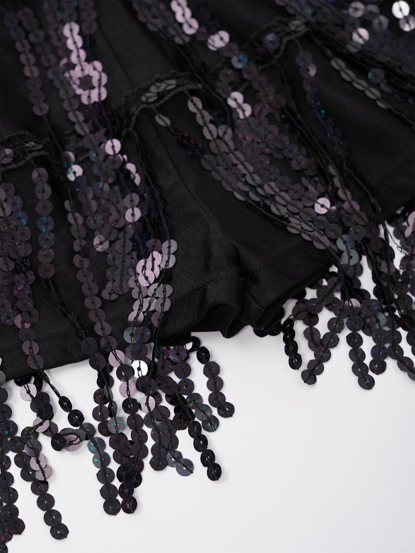 Kind Mädchen Ärmellose Glänzende Pailletten Quaste Boyshorts Kleid Latin Jazz Dance Cha-cha Samba Bühne Leistung Kostüm Dancewear.