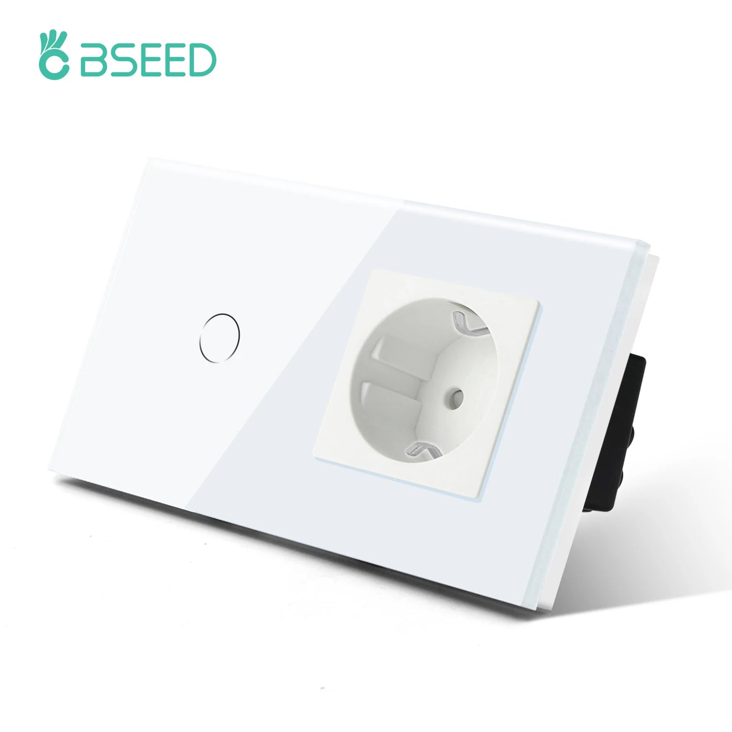 BSEED EU-Standard, einzelne Steckdose, Touch-Schalter, USB-Wandsteckdosen, Doppelsteckdosen, dreifache Steckdosen, vierfache Glassteckdosen.