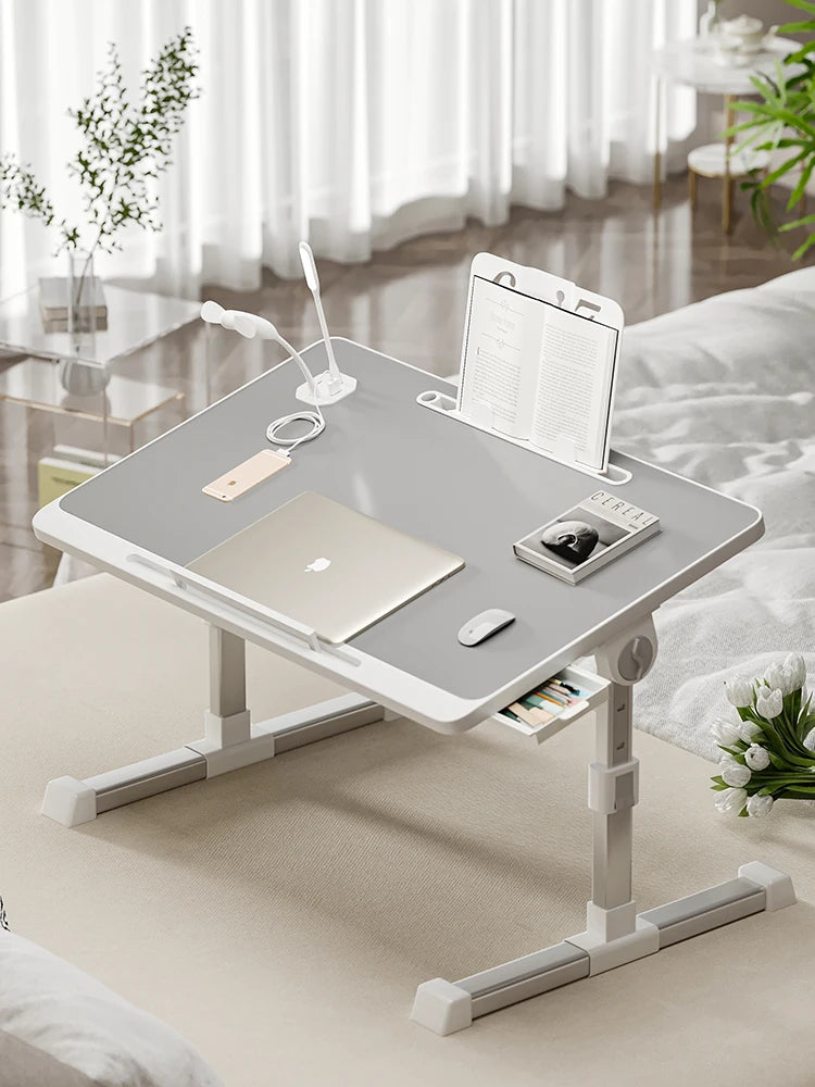 Ai Mu Xianshen Computertisch, Bettplatte, zusammenklappbar, einfach, für Zuhause, Schlafzimmer, Sitzboden, Erkerfenster, Laptop, Büro, kleines Schreibtischbrett