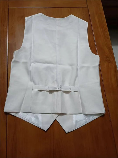 Frühling Sommer Koreanische Mode Weste 2025, Neue Frauen Kurze Mode V-ausschnitt Ärmellose Casual Blazer Weste Mäntel Weibliche Tops.