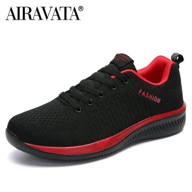 Men Women Knit Sneakers Breathable Athletic Running Walking Gym Shoes.