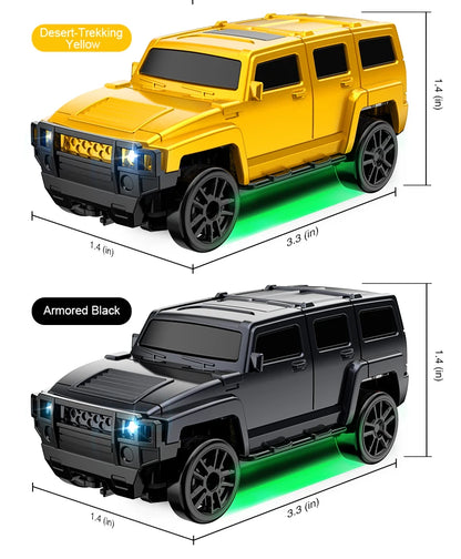 2.4G 4WD 1:64 RC Car High speed Tabletop Remote Control Car Mini Off-Road Climbing Car Mini GTR Racing Desktop Car Children Gift.