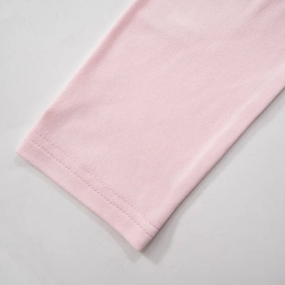 Apprabant Solid Pleated Casual Basic Trousers Set Round Neck Long Sleeve Top Fashion Sports Style High Waist Wide Leg Pants Suit.