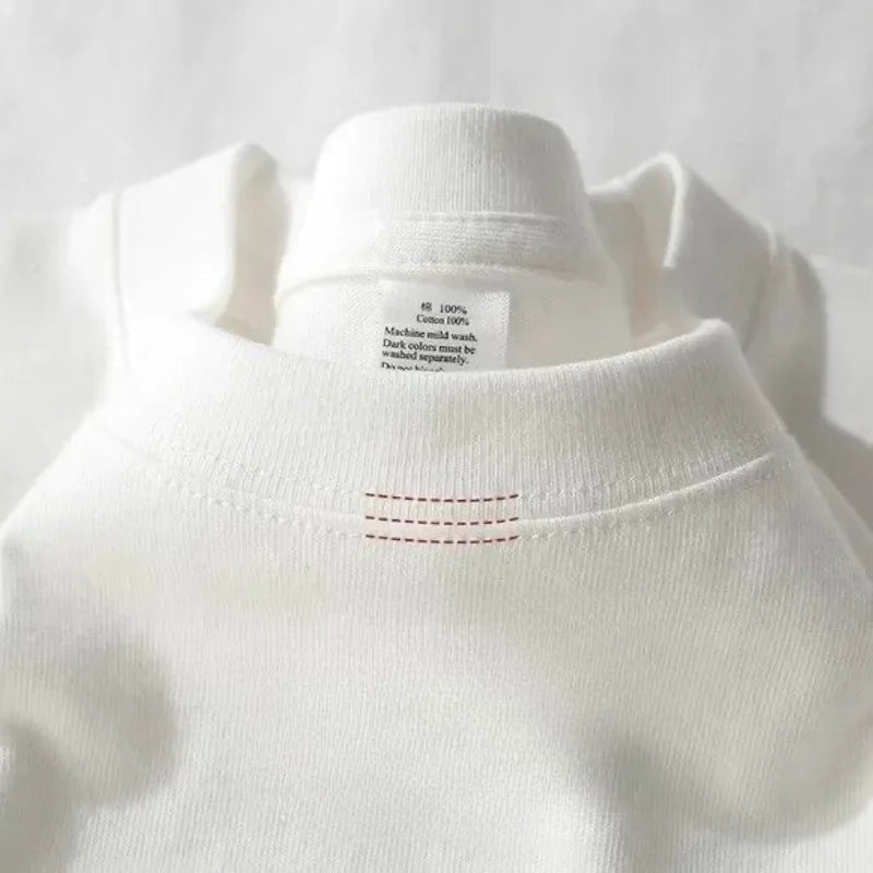 Heavy Wight 425 grams Men T Shirt Cotton Half Sleeve Brathable High Qaulity Round Neck Basic Tops Men Summer T-Shirt.