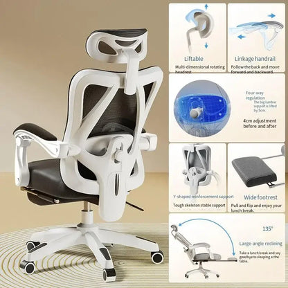 UVR Gaming Computer Stuhl Mesh Atmungsaktive Personal Stuhl Ergonomisches Design Armlehne Stuhl Sitzen Bequem THome Bürostuhl Möbel