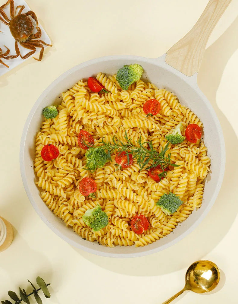 Durable Frying Pan Wok Pan Non-stick Ceramic Pot Induction Gas Stove Universal Cookware Steak Cooking Saucepan Nonstick Pan.