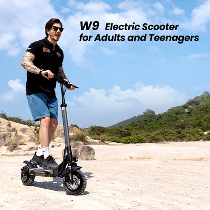 iScooter W9 Electric Scooter For Adults 1000W Motor 54.6V14Ah Battery 10  Inch Off Road Pneumatic Tires Foldable  E-scooter