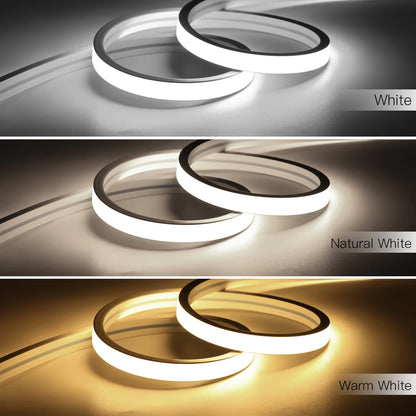 USB 5V Remote Control Dimmable Pure Silicone Tube COB Neon LED Strip Light Waterproof For Garden Bedroom Kitchen Backlight Decor.