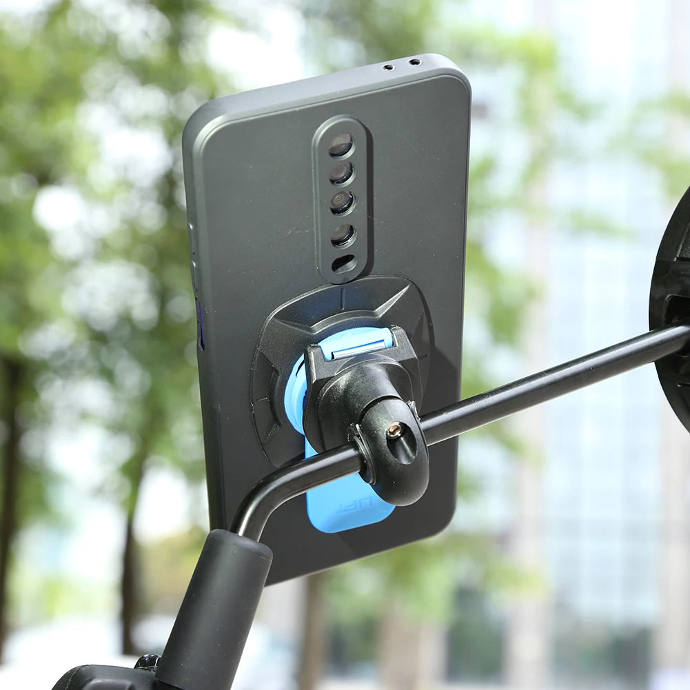 Universal Motorcycle Bike Phone Holder Stand Bicycle Phone Bike Holder 360° Rotatable Support Security Bracket Quick Release.