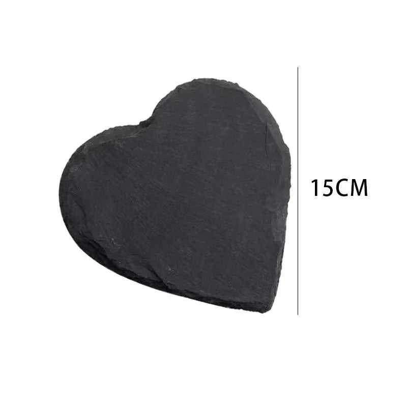 Japanese And Korean Style SLATE Plate Dessert Sushi Flat Western Food Black SLATE Plate Tableware