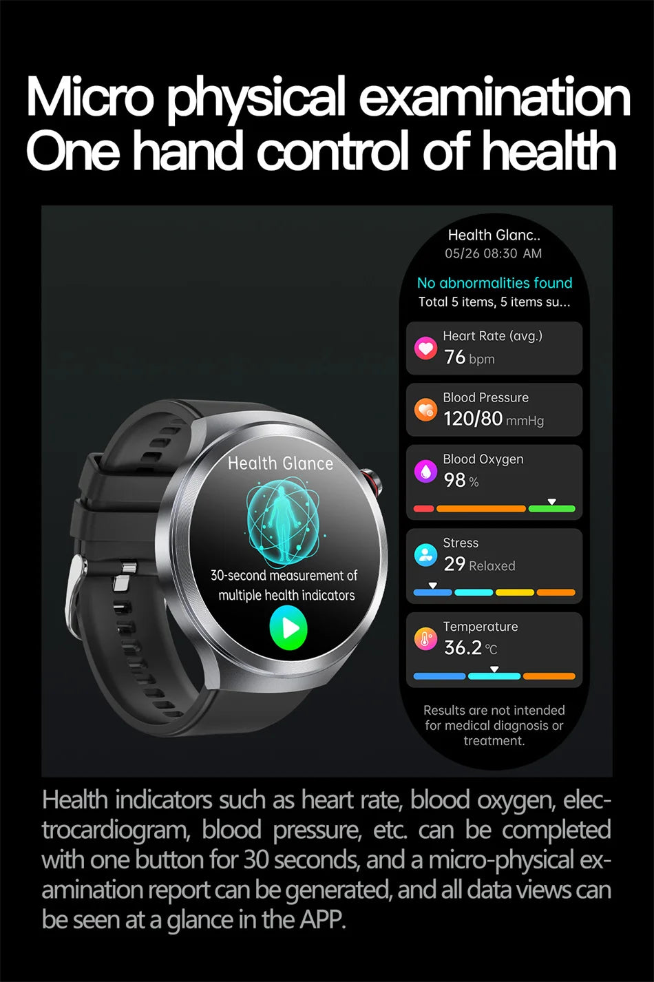 2025 New For HUAWEI Uric Acid Blood Pressure Blood oxygen Body Analysis Smart Watch ECG+PPG Clock Bluetooth call Smart watch Men.