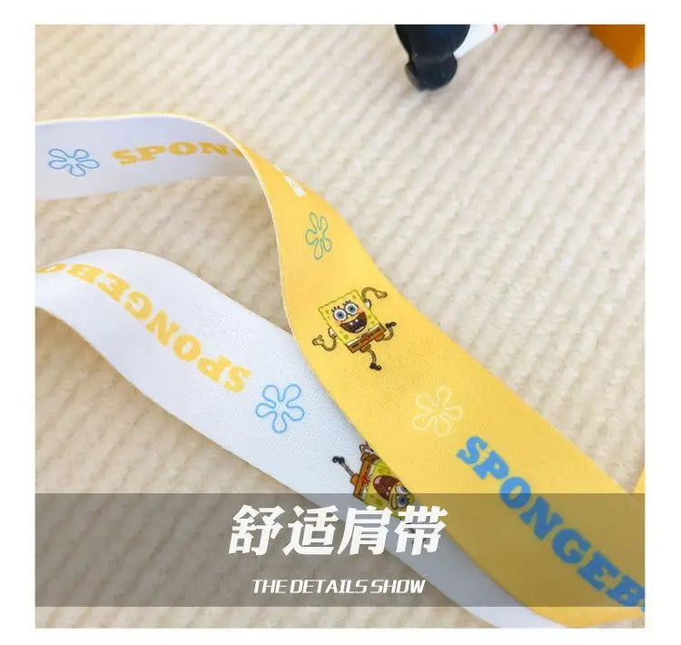 New Original cartoon SpongeBob SquarePants Kids Shoulder Bags Girl and Boys Cute gift Bag.