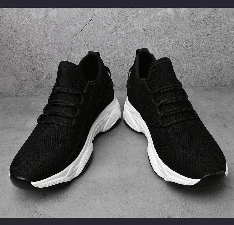 Zunehmende Herren-Turnschuhe, lässige Erhöhungsschuhe, 8 cm Höhenerhöhungsschuhe für den Sommer, atmungsaktive 6 cm Aufzugsschuhe.