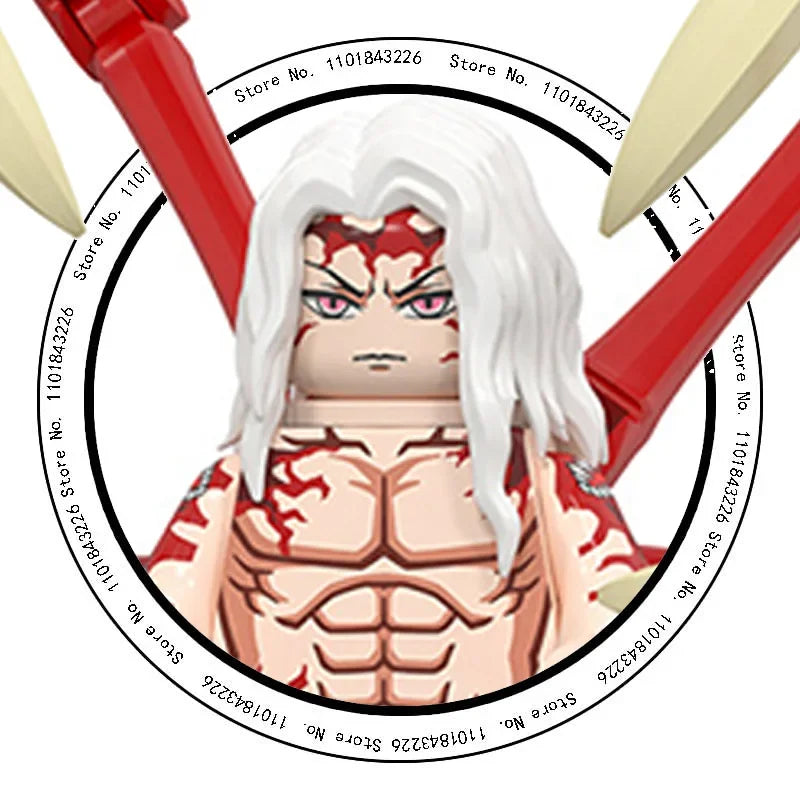 2025 Hot Toys WM6116 WM6138 Demon Slayer Blade Building Blocks Mini Action Figure Accessories Halloween Christmas Gifts for Kids