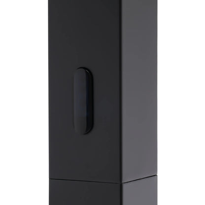 Touchless Sensor Faucet with Waterfall Spout, Adjustable Temperature Valve, Black Finish, Ideal for Kitchen and Bathroom Use