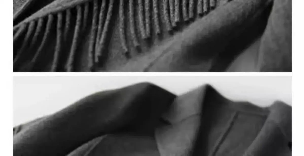 2025 neue Herbst Winter Wolle Mantel Frauen Windjacke Jacke Baumwolle Oberbekleidung Quaste Woolen Anzug Kleidung Weibliche Strickjacke.