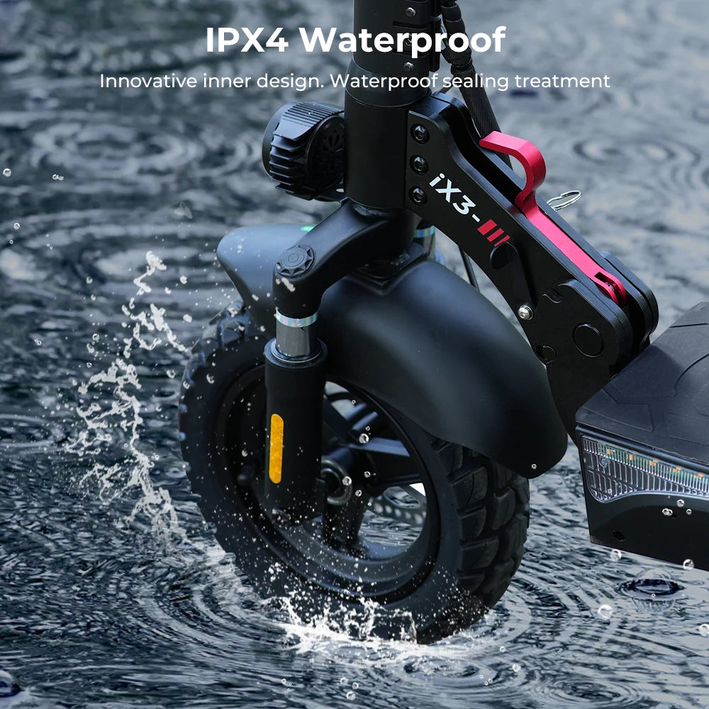 iScooter ix3 Foldable Adult Electric Scooter E-Scooter, 40KM/H Electric Kick Scooter, 800W Skateboards, 48V 10Ah Kickboard.