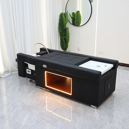 XinSheng Head SPA Salon Haarwaschbett Shampoo-Bett Thai-Massagetisch Barbershop Kommerzielle Möbel mit Fußbadbecken