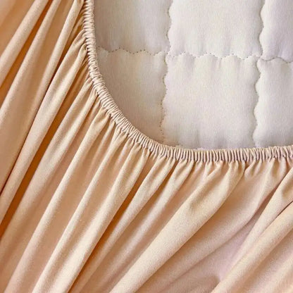 Solstice Waterproof Quilted Mattress Cover - Thickened 매트리스커버 (No Pillowcase), Fits 8-12" Deep Mattress, Home Bed Linen.