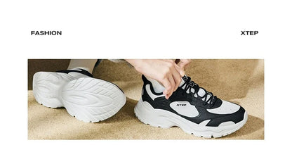 Xtep Women's Casual Shoes 2024 Winter Trendy Retro Durability Comfortable Sneakers Stability Sports Shoes 876418320008.