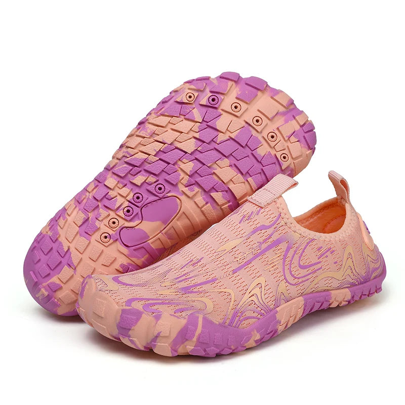 Kids Students Barefoot Quick-Drying Beach Swimming Aqua Shoes Boys Girls Fitness Running Shoes Summer Parent-child Water Shoes