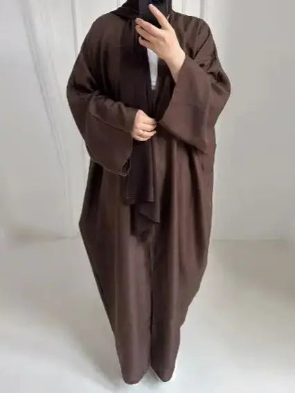 Ähnliche Baumwolle Leinen Batwing Kimono Abaya Dubai Islam Muslimischen Kleid Für Frauen Kebaya Kaftan Robe Musulmane Kaftan Marocain Femme