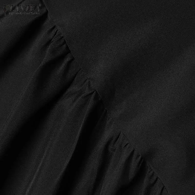 Muslim Abaya ZANZEA Solid Muslim Fashion Islamic Dress Women Vintage.