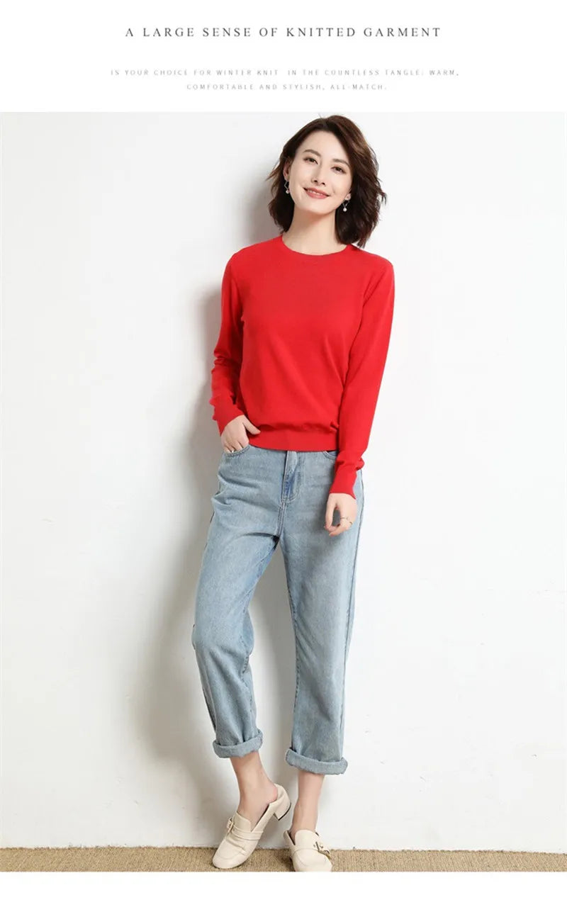 22 farben Herbst und Winter Kaschmir Pullover Frauen Pullover Oansatz Pull Femme Lange Hülse Frauen Casual Lose Pullover Pullover