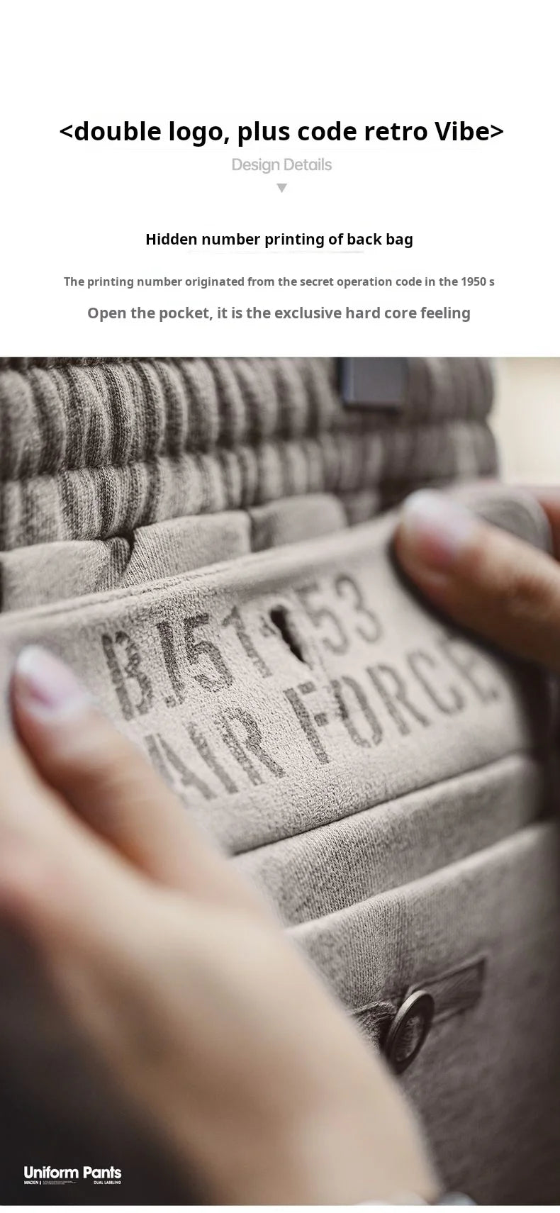 Maden Men's Men's Jogger Pants Embroidered Straight-Leg Sweatpants Elastic Waist Cuffed Casual Training Trousers for Fall Winter.