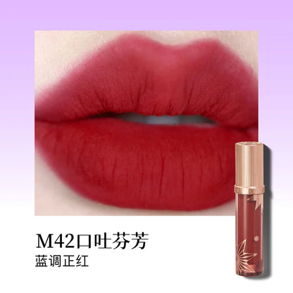 Girlcult Matte Nude Lipstick Velvet Cosmetic Long Lasting Waterproof Non-Stick Cup Lip Glaze Lip Makeup Gift for Girls and Women