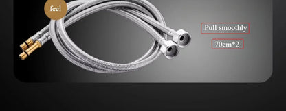 Kitchen Faucets Fine copper gun gray kitchen sink pull-out faucet household sink washbasin rotating hot and cold faucet