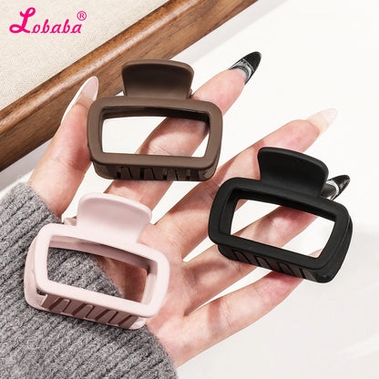 4 Pack Medium Small Hair Clips for Women, Claw Clips for Thick Thin Hair, Strong Hold Square Jaw Clips.