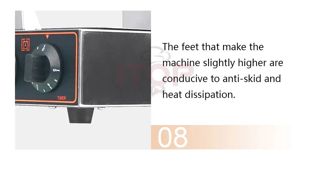 ITOP Gelato Panini Press Machine Commercial Ice Cream Waffle Maker Krapfen Bread Hamburger Filling Machine 10cm 1200W 110V 220V.