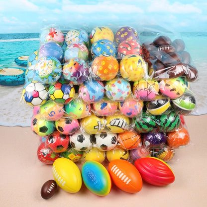 Stress Relief Foam Sponge Stress Ball Squeeze Ball Toy Squeeze Hand Wrist Exercise Sponge Toy for Kid Adult Child Creative Gifts.