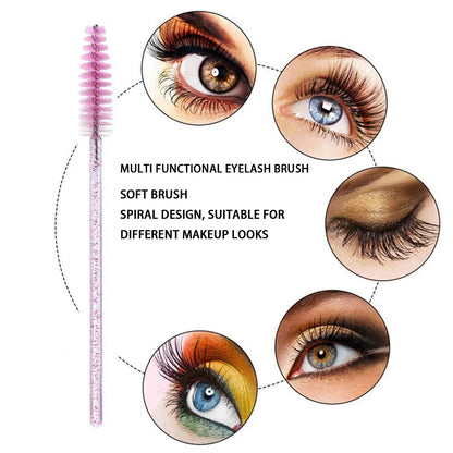 500/1000PCS Eyelashes Brushes Set Wholesaler Disposable Lash Mascara Brush Lashes Extension Eyebrow Wands Applicator Makeup Tool.