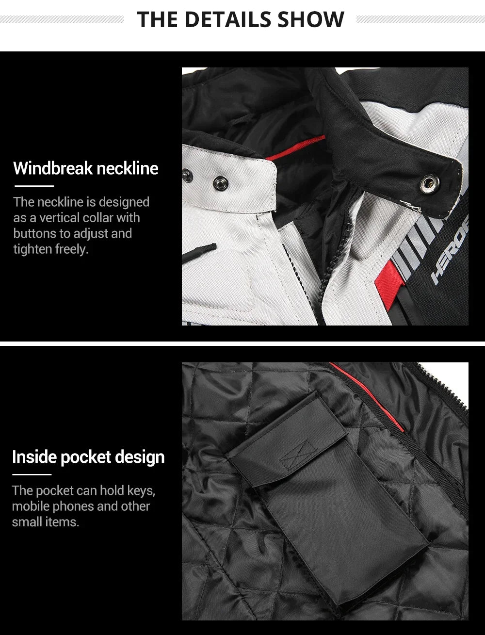 Best Selling Waterproof Motorcycle Jacket Man Racing Suit Wearable Motorcycle Jacket Motorcycle Pants Moto with EVA Protection.