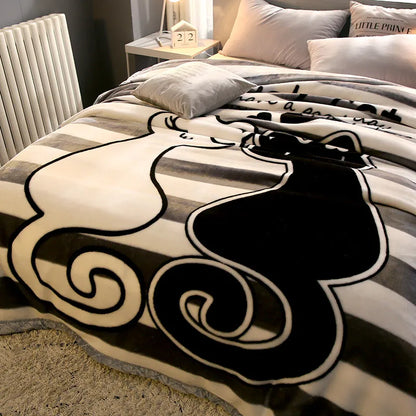 Ultra Soft Cozy Flowers Rose Throw Blanket Microfiber Heavy Fluffy Fleece Blanket for Home Bed Dormitory